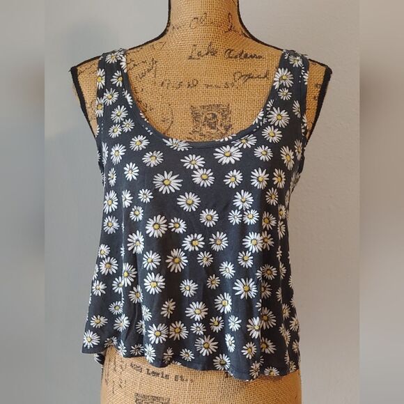 Eyelash Couture Tank Top w Daisy Print Sz M - Picture 8 of 8